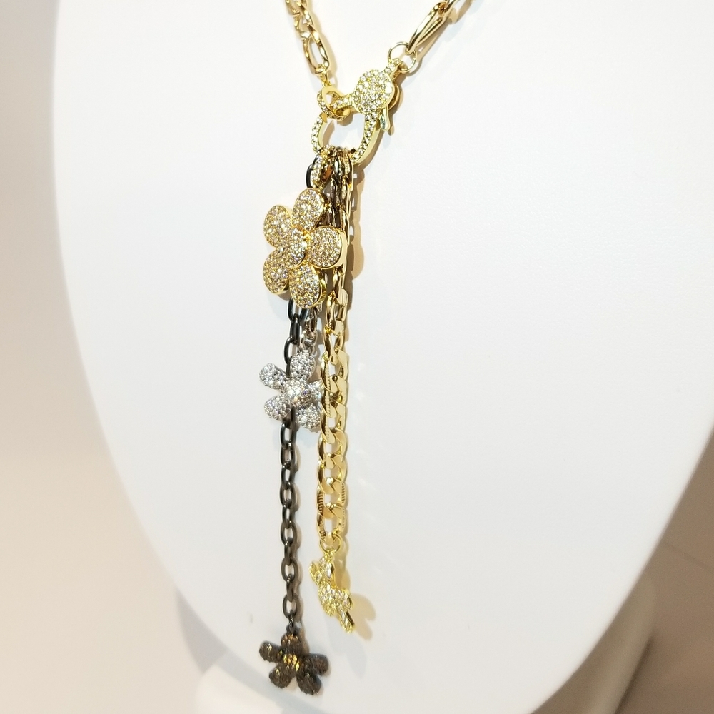 Bouquet of Flowers Statement Necklace NEW - Picture 6 of 10